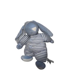 North American Bear Co Sleepyhead Bunny 15″ Blue Striped Pajamas Plush 1578 HTF