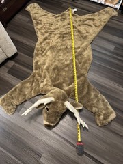 Huge Carstens Plush White Tail Deer Kids Animal Rug