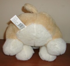 Kelly Toy Plush Beige/Black Pug Puppy Dog Stuffed Toy Animal 14″ sitting – NWT