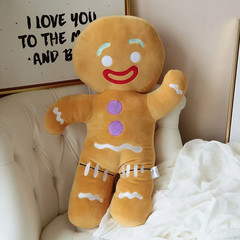 1pc 10.6–11.8in Gingerbread Man Plush Toy Soft Cookie Doll Gift & Décor – NEW