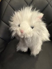 Webkinz Ganz Persian Fluffy White Cat Plush Stuffed – HM110 Expired Code 8″