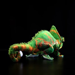 53cm/20.87inch Veiled Chameleon Plush Toy Doll Kids Party Gift