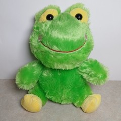 Tom’s Toy International (HK) 11″ Green Frog Plush Stuffed Animal Yellow Feet