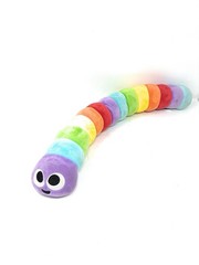 Slither.io By Bonkers Toys Plush Worm/Snake Bendable Poseable Rainbow Colored
