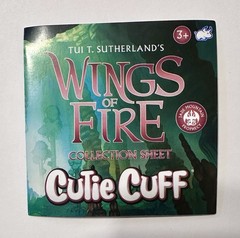 Tui T. Sutherland’s Jade Mountain Prophecy Moonwatcher Cutie Cuff Wings Of Fire