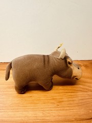 Vintage Steiff Hippo Mockie With Ear Tag & Ear Button 1120/14