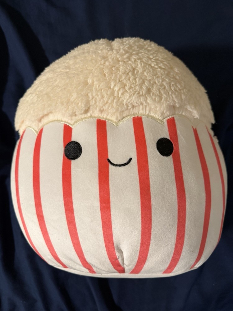Squishmallows Arnel The Popcorn Bucket 8” Plush 2022 Kellytoy Stuffed Animal Toy