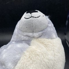 Steiff Soft Cuddly Friends Aila Seal Ice Blue 19” Plush Figure 063916 Button Tag