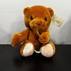 Russ Berrie Bibi Baby Bear Diaper 8″ Pacifier Plush new w tag vintage