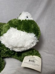 Cuddle Zone Frog Plush Green White Press Here Washable 14-24in 2005 MPN 1307C