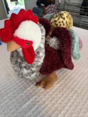 Douglas Cuddle Toy Randy Rooster Plush Stuffed Animal Farm Hen Chicken Retired