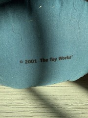 Vintage Cat Door Stopper 2001 by The Toy Works Grey Cat 14″ Tall Weight 2.3 lbs.