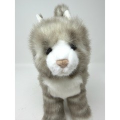 Douglas Cuddle Toy Grey Tabby Cat Standing Plush Kitten White Paws 12in