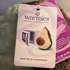NWT WARMIES Avacado Microwaveable Lavender Scent Soft Plush Warm Heated 10″