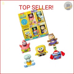 Micro Teenies – Spongebob Square Pants 5-Pack – Collectible Miniature Plush Figu