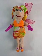 Nanco Miss Piggy Plush Doll The Muppets Summer Fashion Floral Hat & Swimsuit 12″