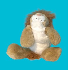 Disney Parks Animal Kingdom Lion Plush Laying Stuffed Lion With Tags And Pin 14”