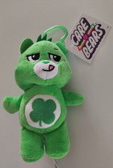 CARE BEARS PLUSH 6″ “One Lucky Bear” Clip-On Clover Basic Fun Unisex Age 3+ NEW