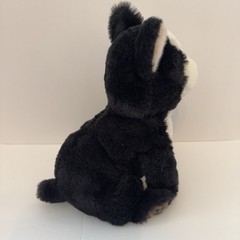 Hobby Lobby Weighted 2lb Boston Terrier Plush Stuffed Animal Black & White