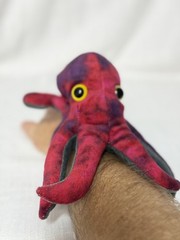 Wild Republic Huggers Huggers Octopus Red & Purple Slap Bracelet Plush