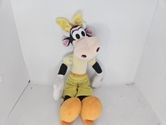 Disney Clarabelle Cow Plush Stuffed Animal Yellow Outfit Orange Shoes Used Toy