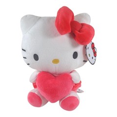 Hello Kitty Plush w Heart Pink Sanrio Stuffed Animal Toy Gift Cute Kawaii