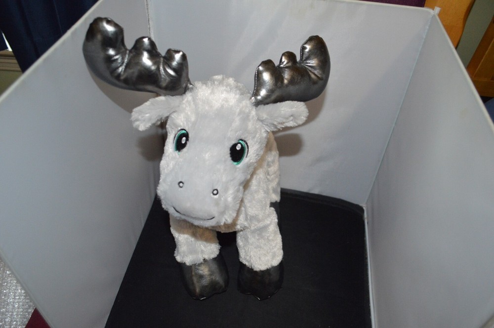 Build a Bear B.A.B. Grey Gust Moose Plush Stuffed 15″ F1 Plush