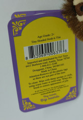 Tiny Headed Kingdom HEEP The SLOTH Plush Bag Clip 6.75″ Tiny Heads Big Hearts
