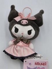 NWT Sanrio Licensed Round1 Exclusive 3.7” Kuromi My Melody Style Dress Plush