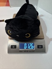 WEIGHTED 10” Black Cat Plush Heavy Stuffed Animal Cute SOFT Anxiety Autism Comfy