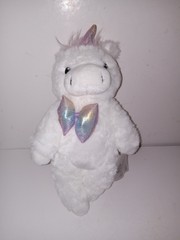 Little Miracles Baby Plush Costco White Unicorn Lovey Doll 12″ Very Soft