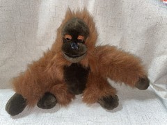 K&M International Vintage 1991 Orangutan Plush Stuffed Animal Brown