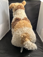 Fox Terrier Plush From People Pals W/canine Classics Tag 14 Tall Vintage EUC