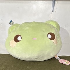 Polyester plush toy, AQI Jumbo Japanese Bear Dango Mochi cushion in matcha green