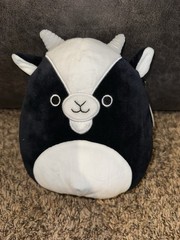Kellytoy Squishmallows 8″ GREGORY The GOAT Black and White Plush