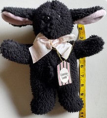 North American Bear Co. Licorice Lamb Black 10” Plush Sheep 1989 Vintage W/ Tags