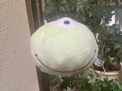 Livoti Toys Plush Emoji 6″ Green Smiley Face One Eyed Minky Dot Ball Toy