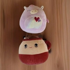 Lot Of 2 Squishmallow 8″ Marshina Cup o’ Hot Chocolate & Pegasus Plush