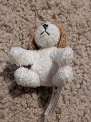 Only Hearts Club Buddy the Dog hook and loop closure with tush tag