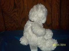 MESSAGES FROM THE HEART CUTE AS A BUTTON CREME TEDDY BEAR PLUSH