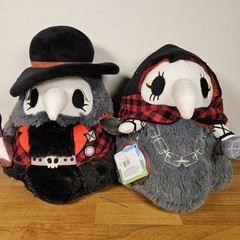 Squishable Mini Punk Rock Plague Doctor & Plague Nurse 11 Inch Plush Set NWT