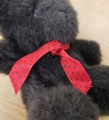 Vtg Commonwealth of Pennsylvania Dark Brown Teddy Bear Plush Gold Circle Stores