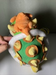 Rare Vintage Sanei Super Mario Bowser Plush 10” SE601-168 Japan Tag Nintendo