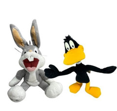 Looney Tunes Plush Lot Bugs Bunny Six Flags Daffy Duck McDonalds VTG