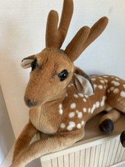 Tiger Tales Toys Realistic Fawn Stuffed Animal 18L X14t Plush Toy EUC