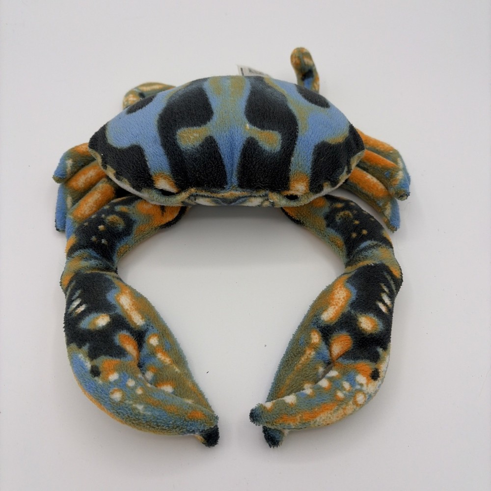 Fiesta Blue Crab 6“ Plush Realistic Beach Sea Stuffed Animal Detailed Floppy