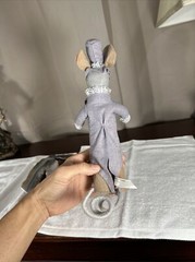 Vintage OOAK Mouse Mice Handmade Artist Original by Addi RARE Felt Wool Figure