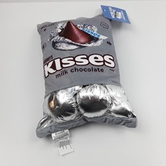 Hershey’s Chocolate Kiss Pillow Set W/ 3 Plush Candy Kisses Inside NWT 780-4614