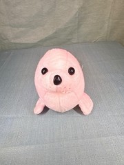 Plush Pink Seal Pup Plush Toy Stuffed Animal Cute