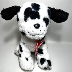 Walmart Puppy Love Dalmatian Puppy Plush Stuffed Toy Dog 10″ Heart Bow
